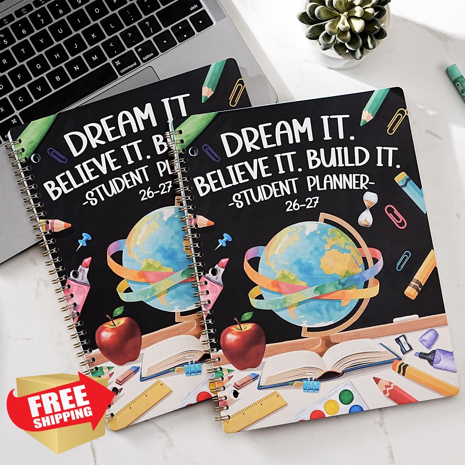 Artfan Globe student planner 2026-2027