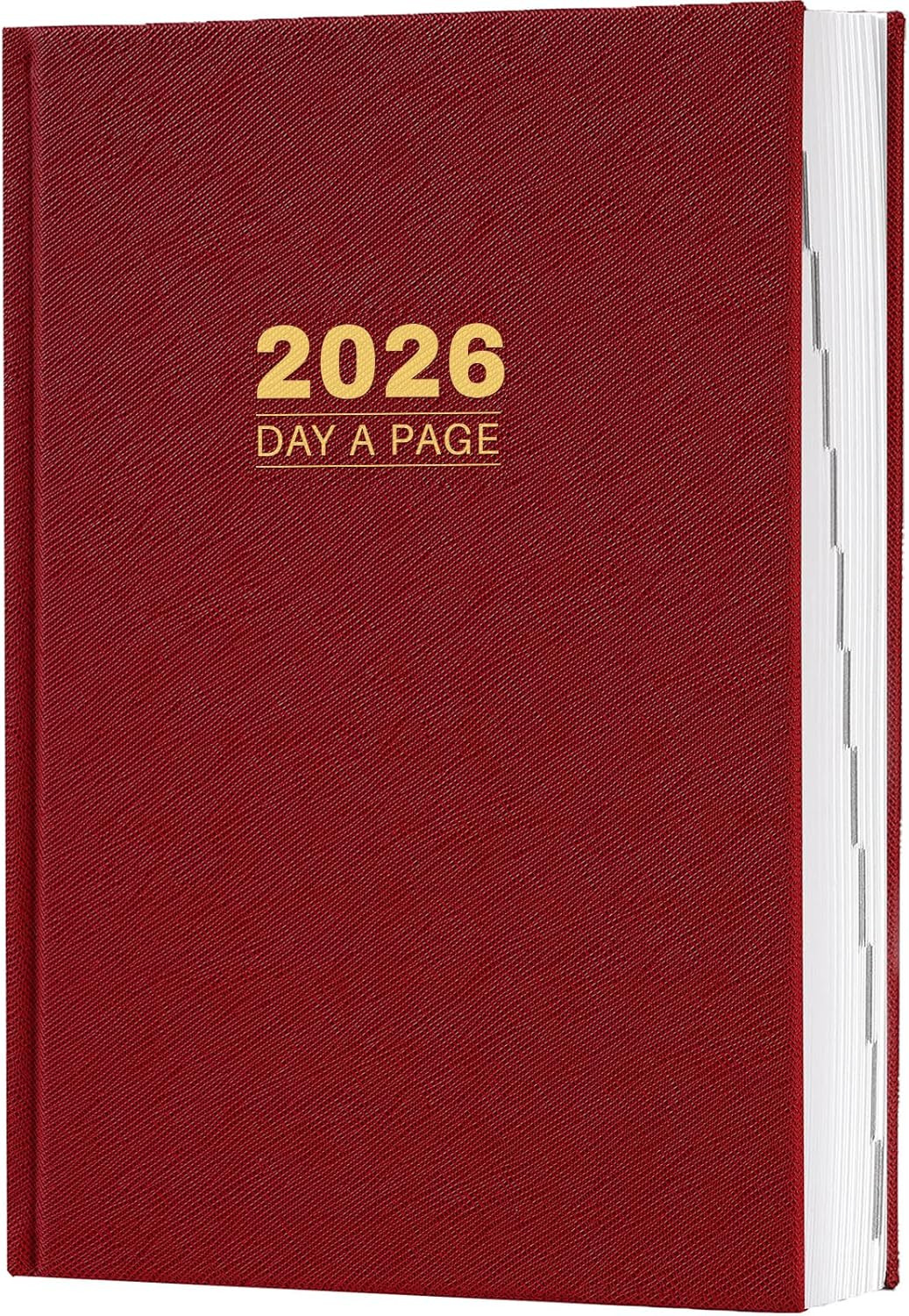 2026 Diary – Diary 2026 Full Page Per Day, Daily Planner 2026, Jan. 2026 – Dec.