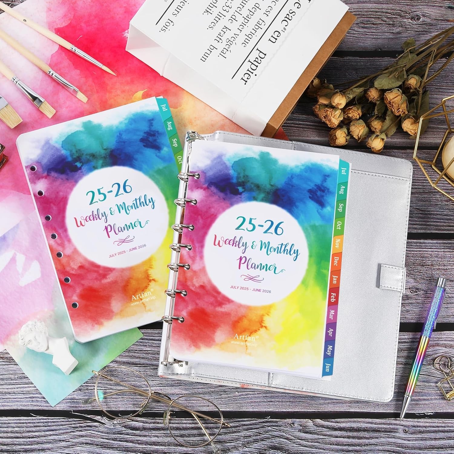 2025-2026 Planner Refills – from July Multicolor
