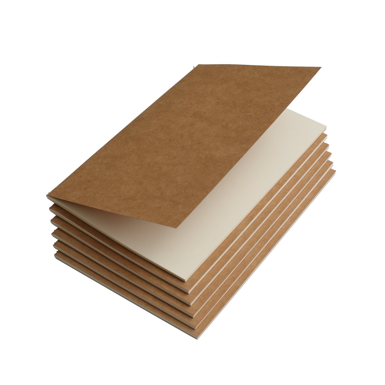 Travel Journal Set With 6 Notebook Journals for Travelers – Kraft Brown Soft …