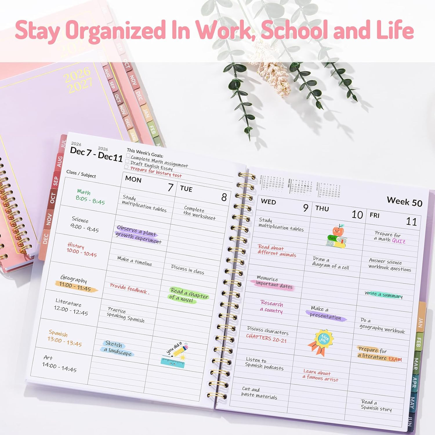Teacher Planner 2026-2027, Academic Planner 2026-2027, Jul 2026 – Jun 2027, 6.3