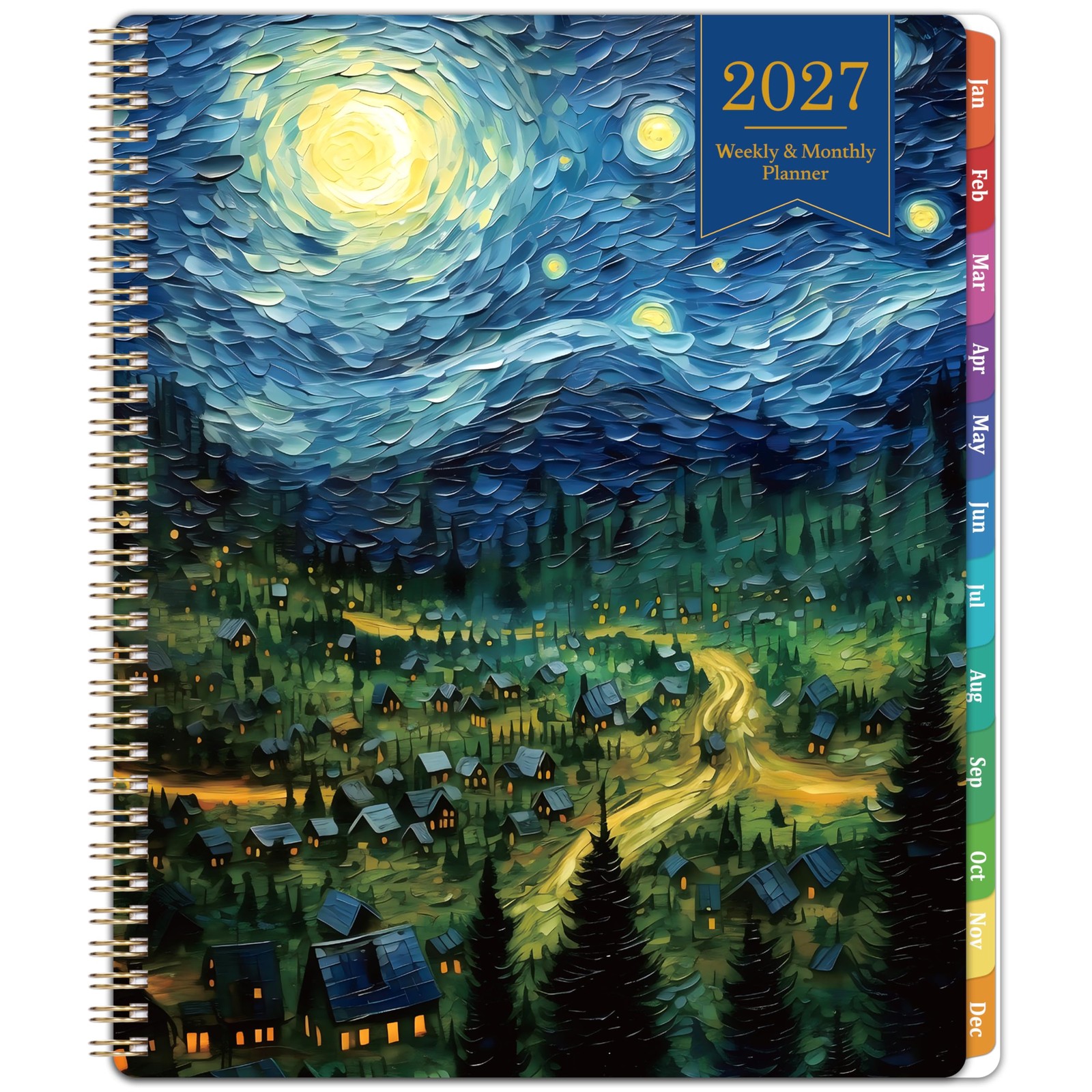 2027 Planner – 2027 Weekly and Monthly, Jan. 2027 – A4, Multicolor 2