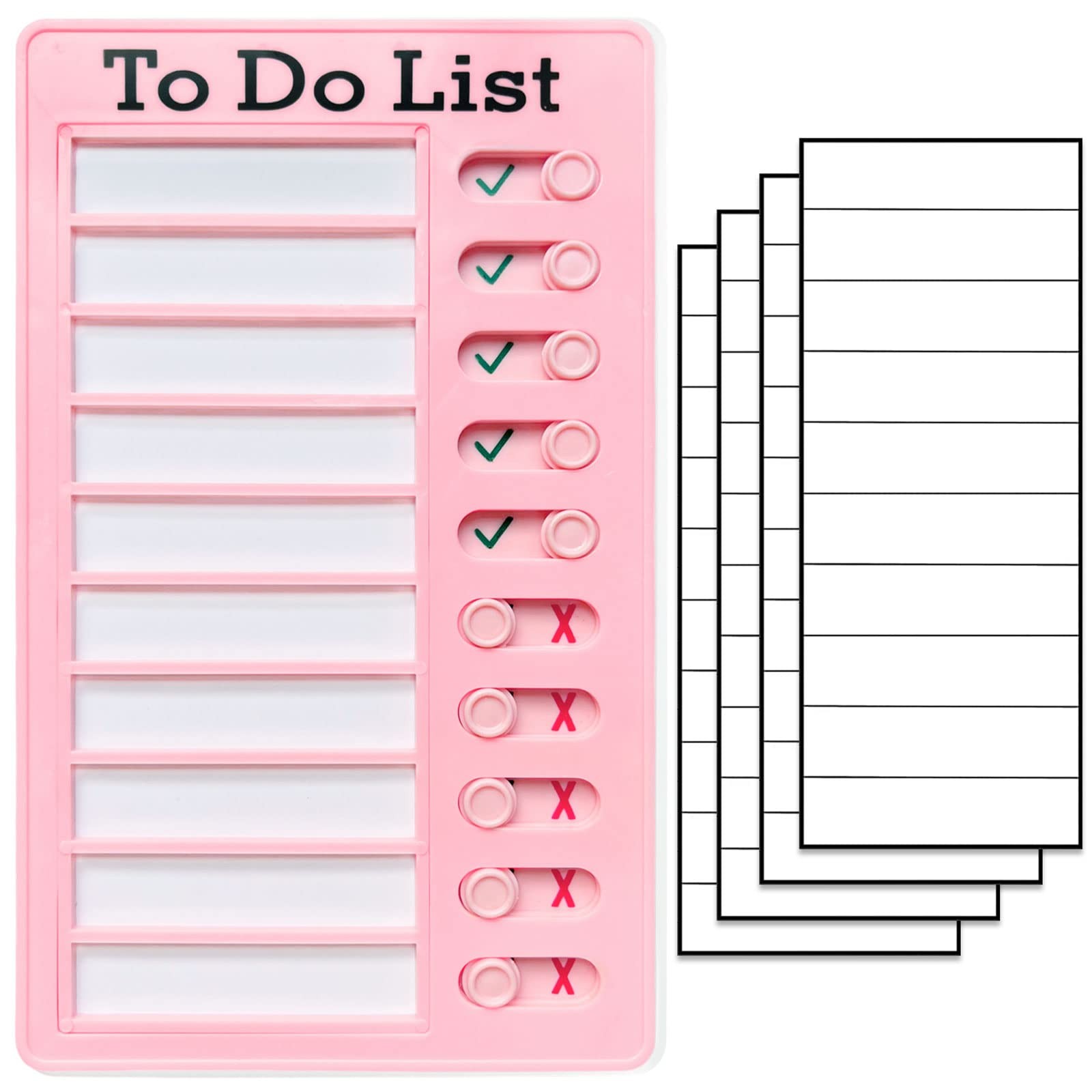 Chore Chart for Kids,To Do List, Daily Routine Chart, 4.8×7.9 inches, pink