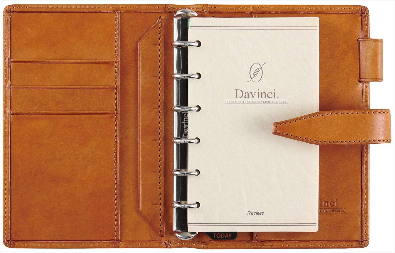 Raymay Fujii Davinci Roroma Classic Pocket System Planner, Dark Brown DP3015E