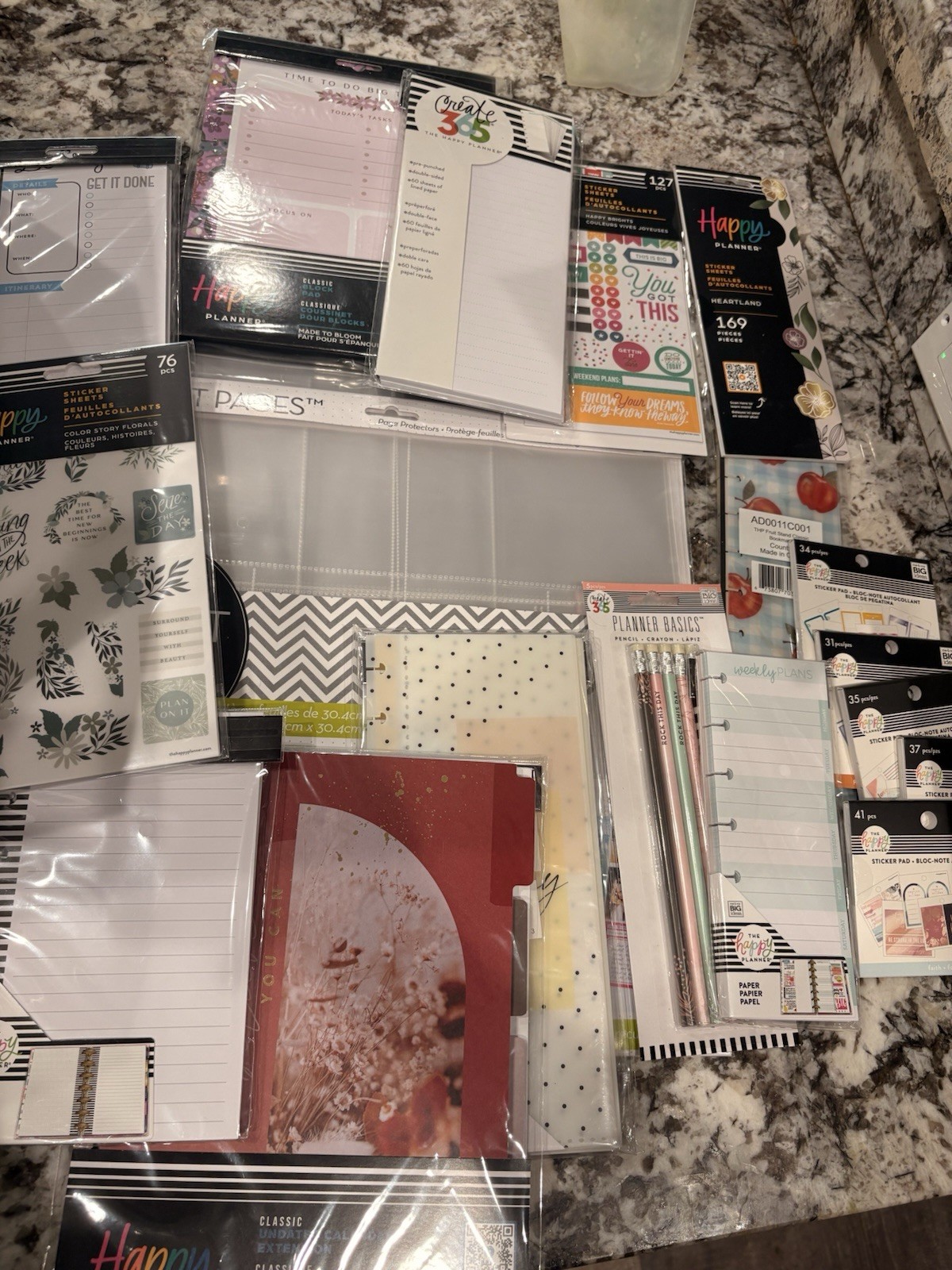 Happy Planner Classic/Mini Planner Girl Pocket Pages, Notes, Accessories NEW #1