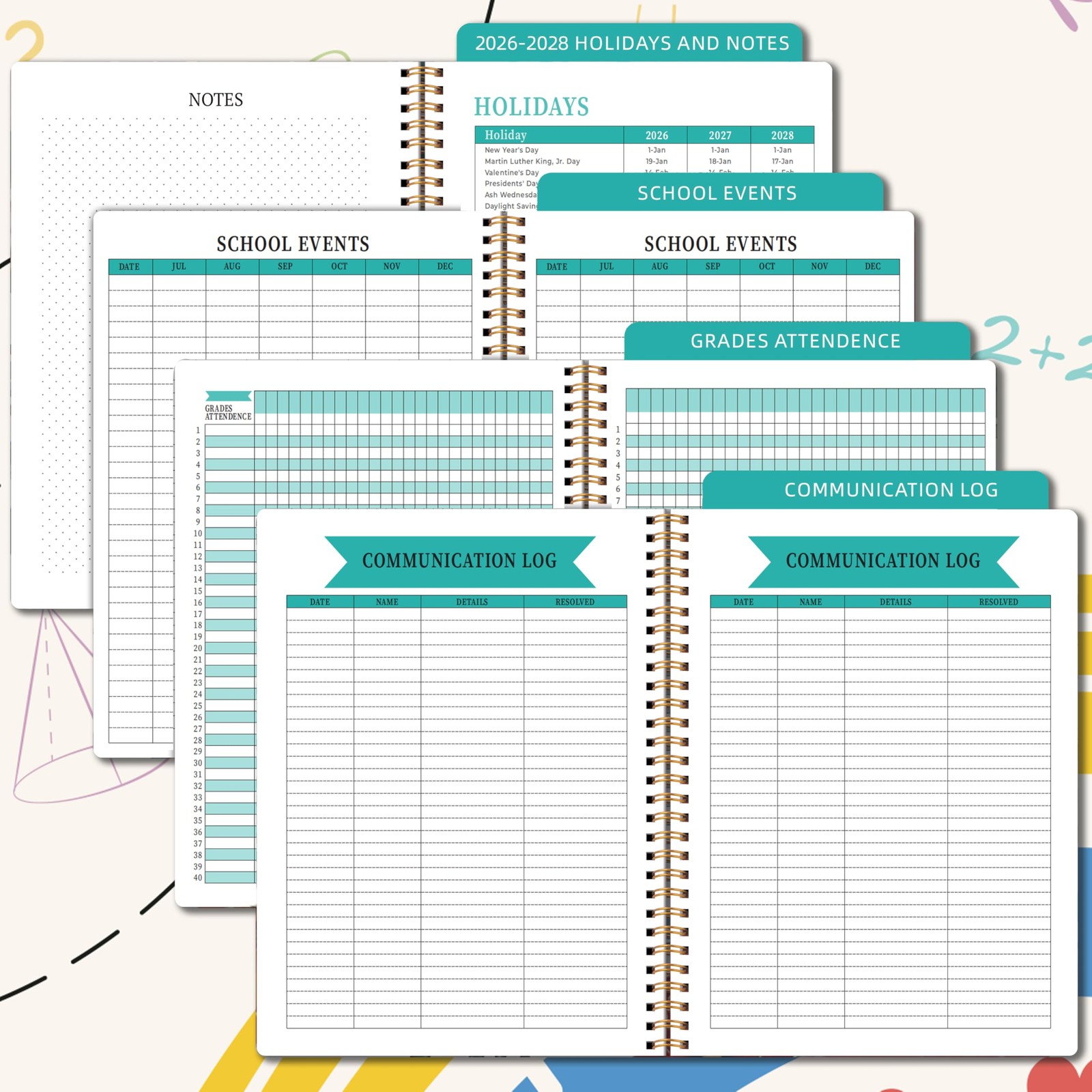 Teacher Planner 2026-2027 – Teacher Planner 2026-2027 Academic Year, July 202…