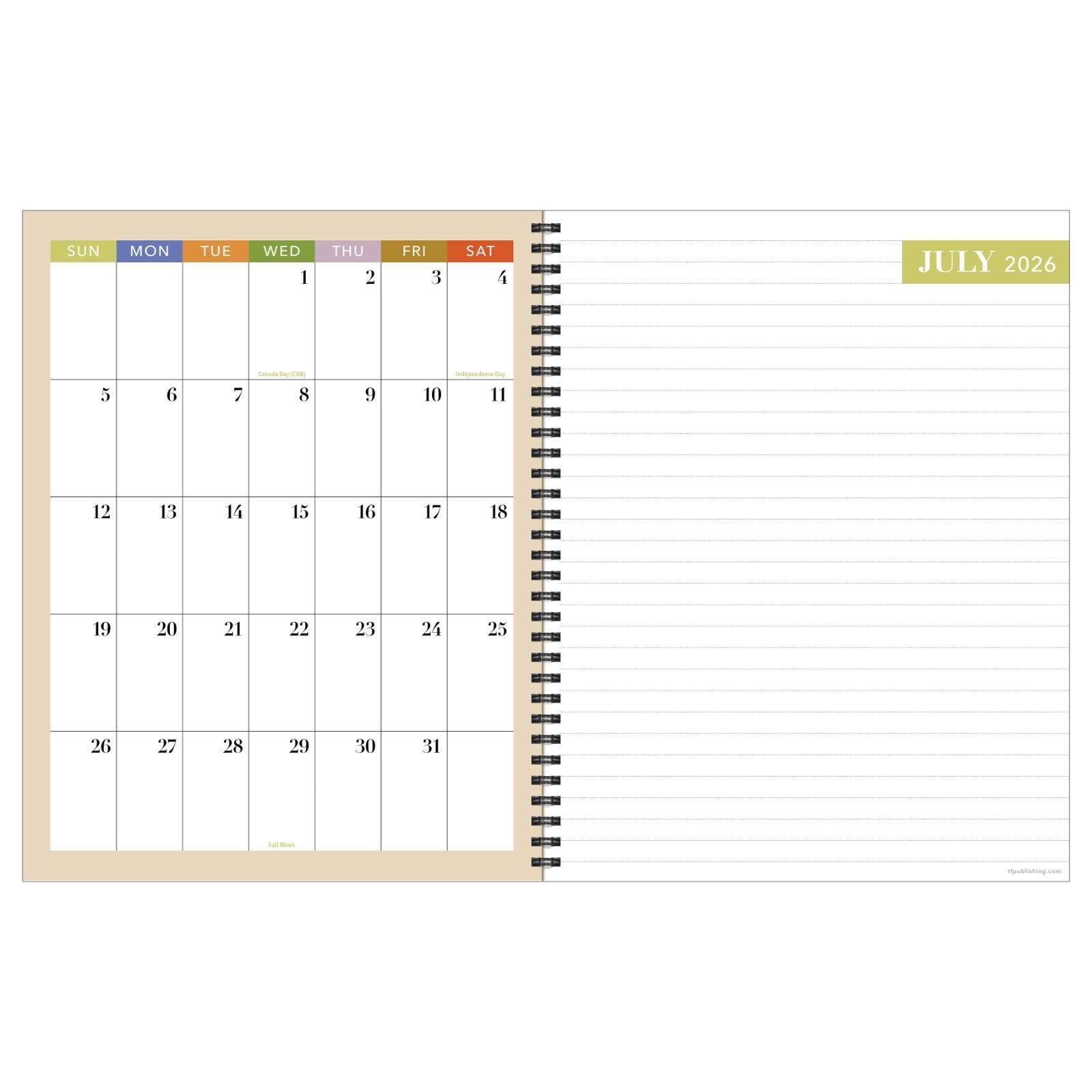 July 2026 – June 2027 Apples Teacher and Home School Lesson Planning Book
