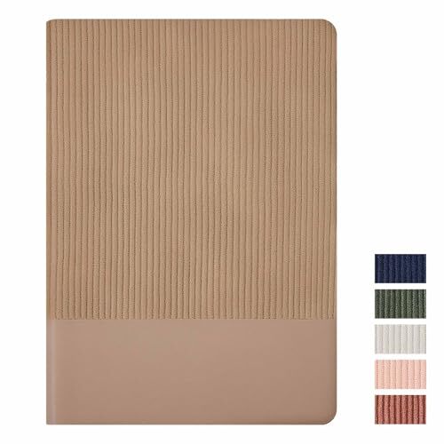 Lined Notebook Journal Notebooks for Work Hardcover 01-Khaki A5 Lined 216pages