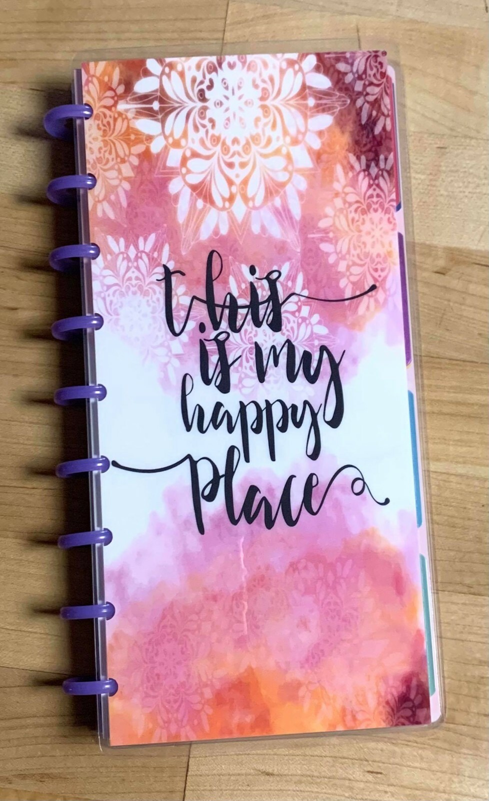 ‘This is my Happy Place’ Quote Cover Set 4 use with Half Sheet NB Happy Planner-