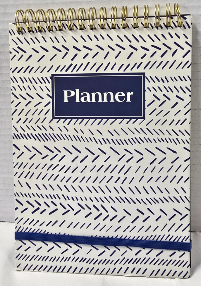 Top Bound Task Planner Spiral -Undated w/ water tracker Pulsar #19097 ~8″ x5.75″