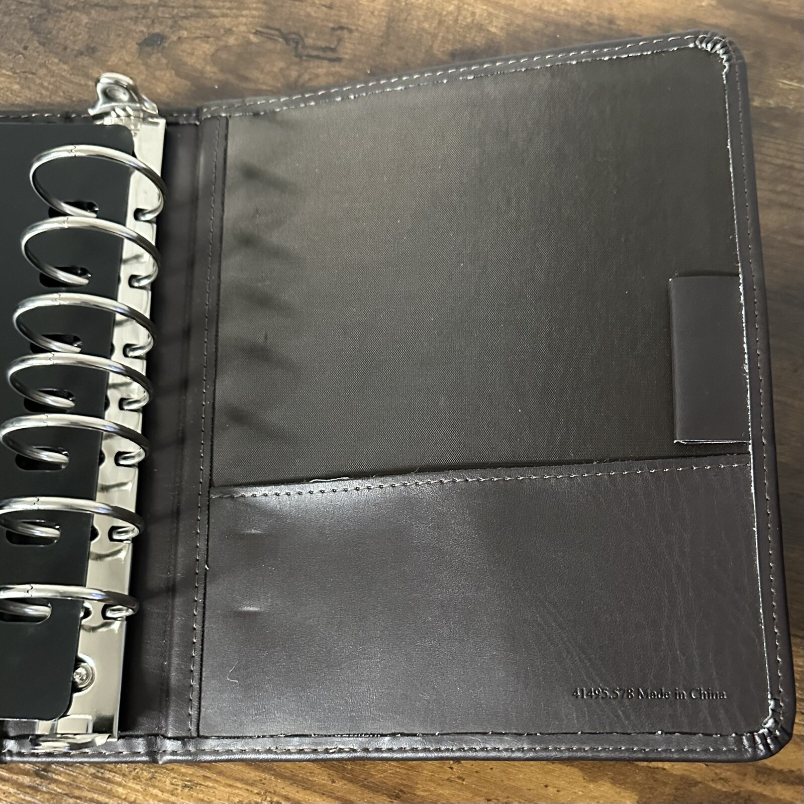 Brown Franklin Planner Classic Size Open Vinyl