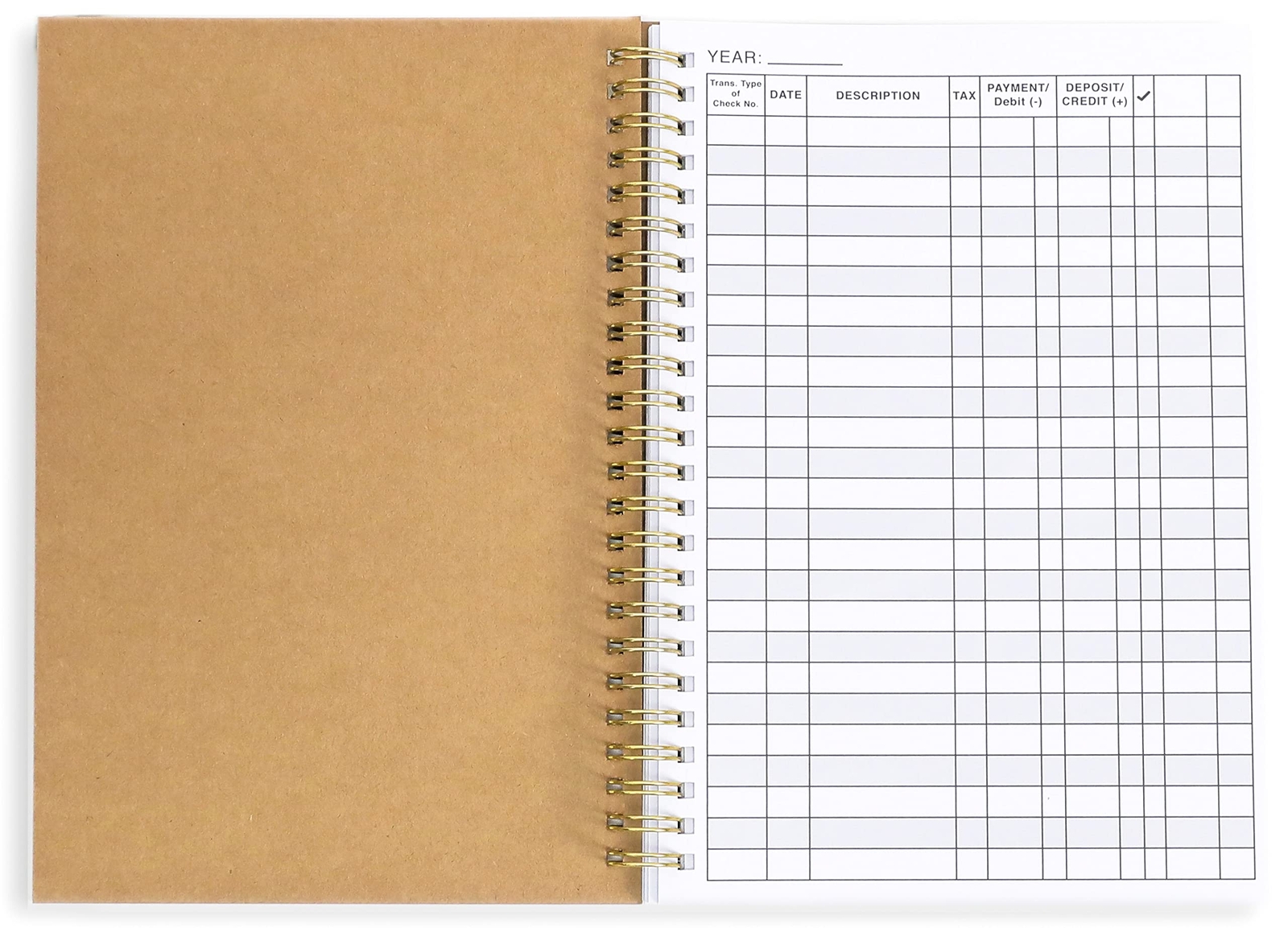 2 Pack Accounting Ledger Books for Home Budget Tracking, Business Bookkeeping