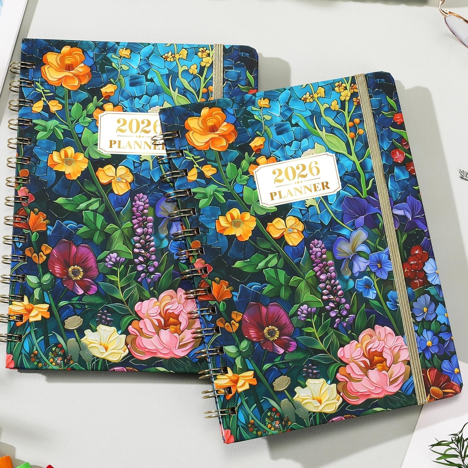2026 Calendar Planner with Tabs – Hardcover & Twin-Wire, 6.5″ x 8.5″