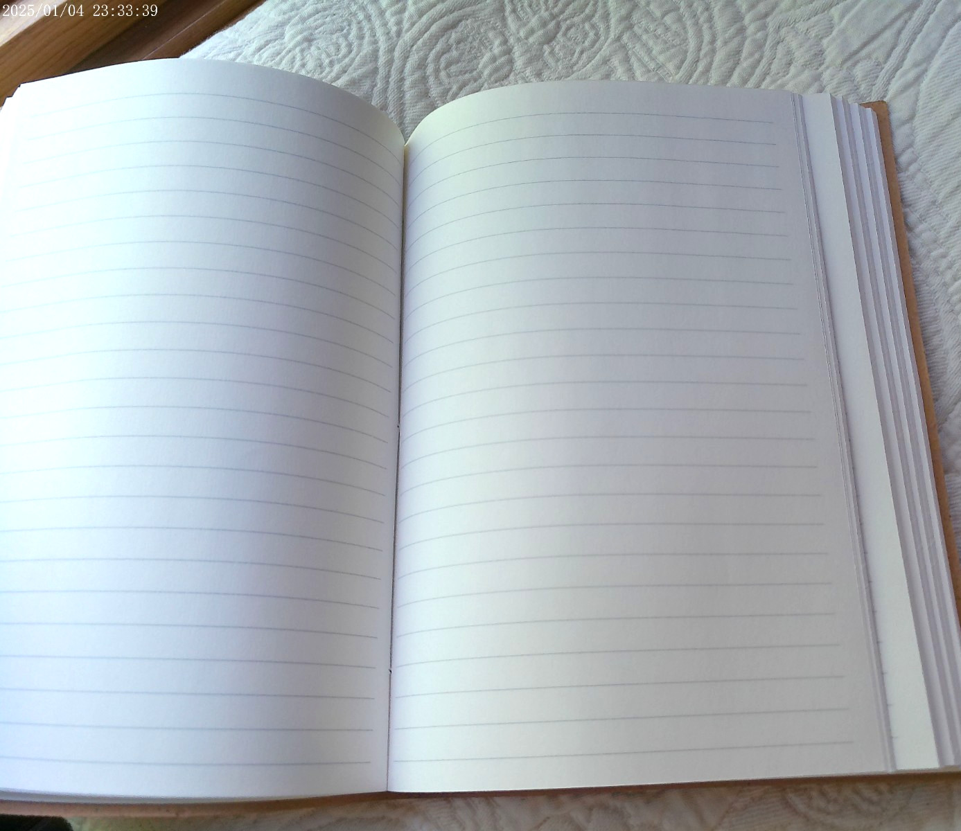 GENUINE LEATHER HANDMADE 144 LINED PAGES INDIA DARE TO BE DIFFERENT SADDLE TAN#4