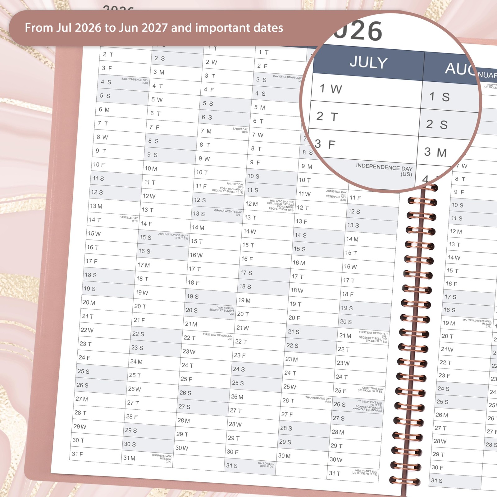 2026-2027 Appointment Book/Planner – Weekly Appointment Book 2026-2027, July …