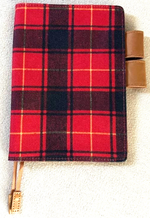 Hobonichi Techo Cover Original A6 size buffalo check 2015 Japan Used
