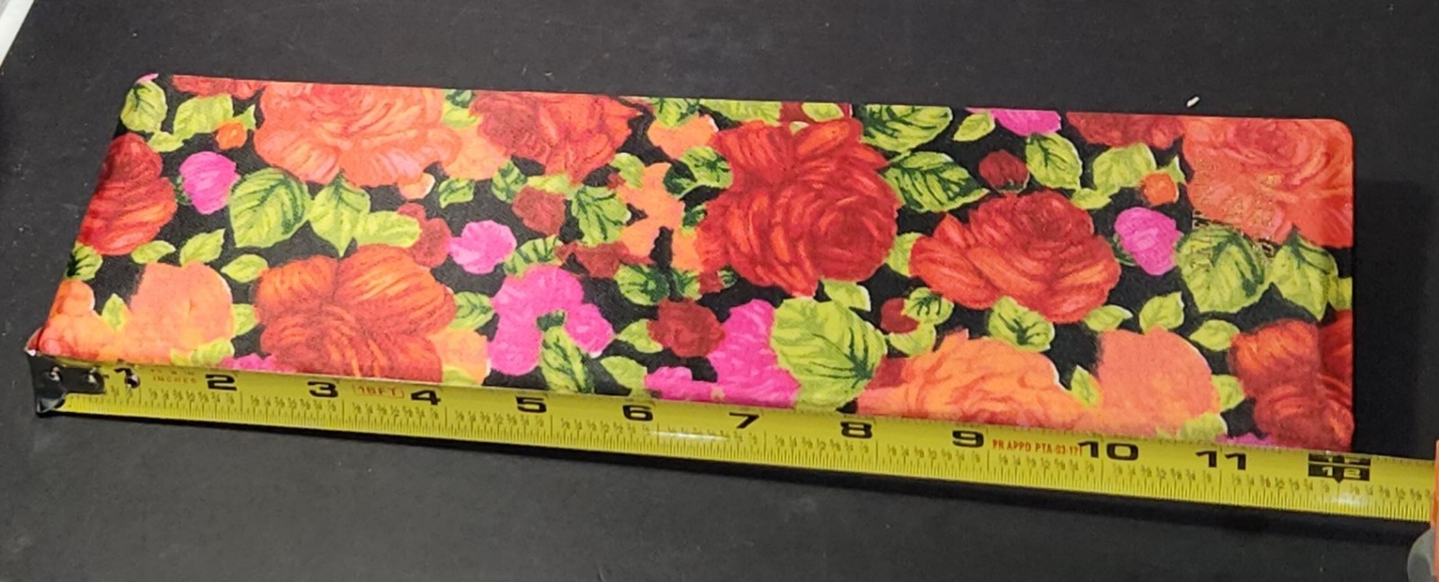 VTG Address & Telephone Book Bold 1960s Red, Orange, Pink Silky Floral Fabric