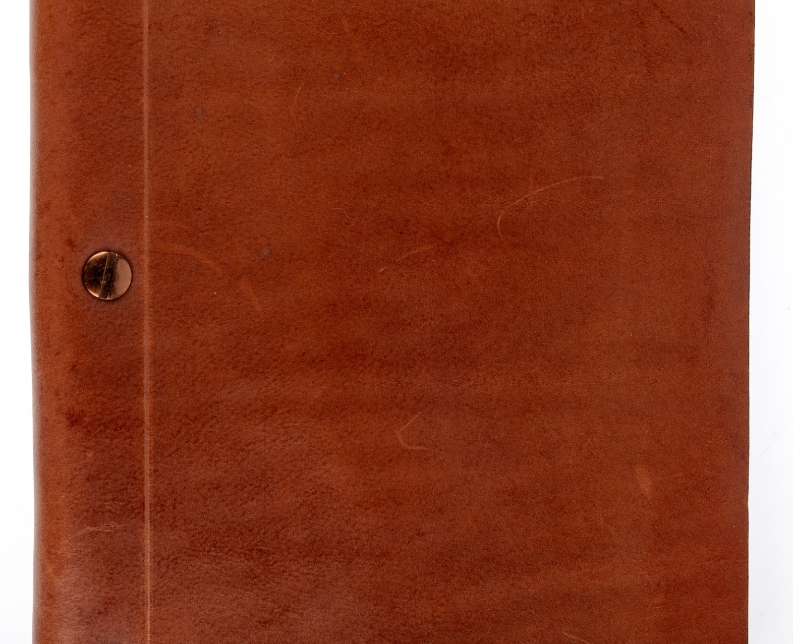 Borlino Italy Customized/Branded Journal for Justice HQ Leather 8.5x6in USED