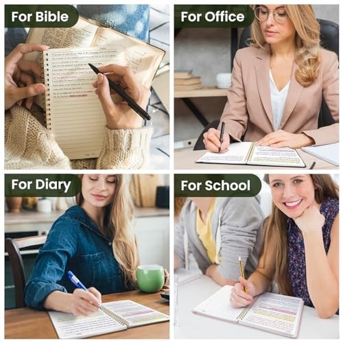 Lined Spiral Journal Notebook for Women & Men140 Pages College Ruled Hardcover