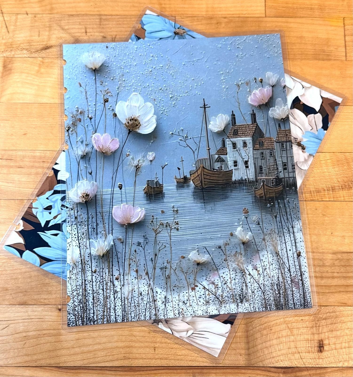 Wildflower Bay Cover Set 4 use w/ Classic Happy Planner~