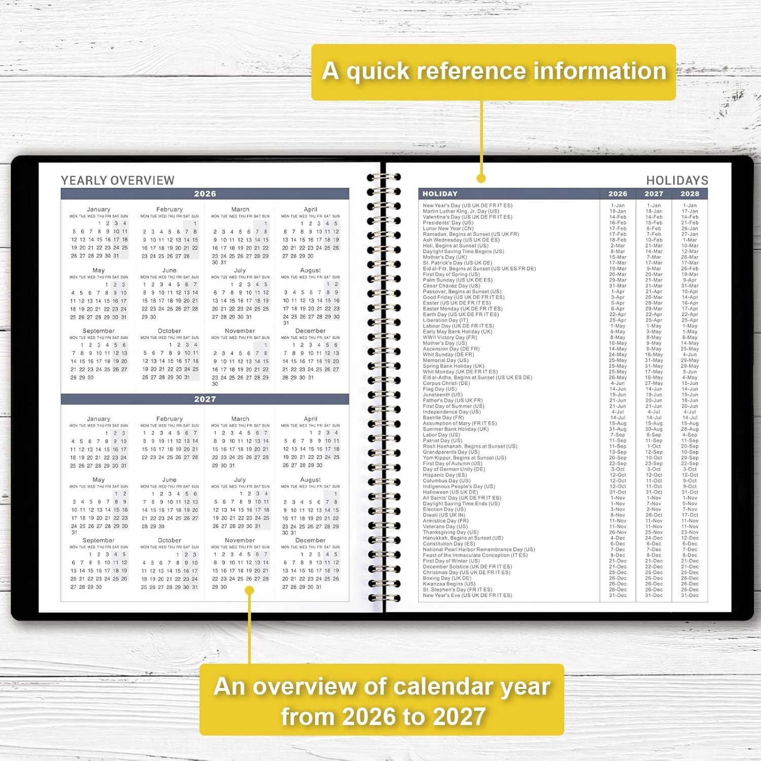 2024-2025 Appointment Book/Planner – Weekly Jul.2024 – Jun.2025, 8.26″x 10.7″, D