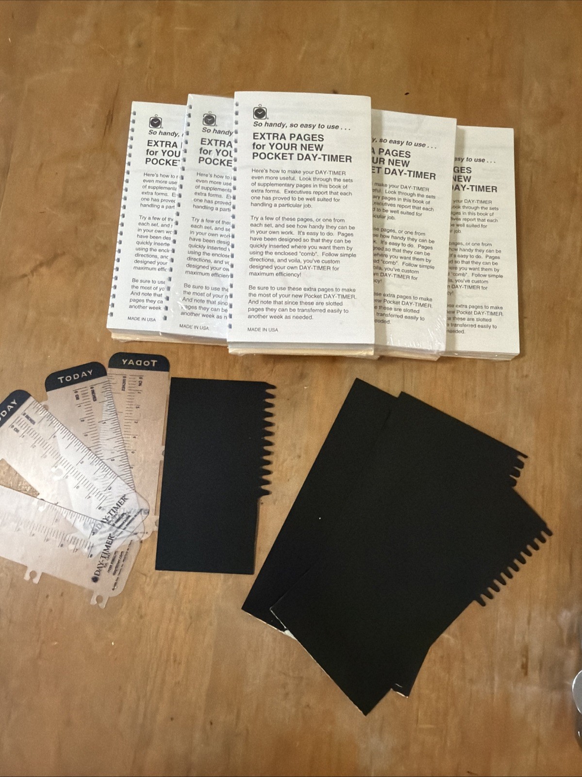 6 Pocket Day-Timer Extra Pages Spiral 6.5″ x 3.5″ And Extras