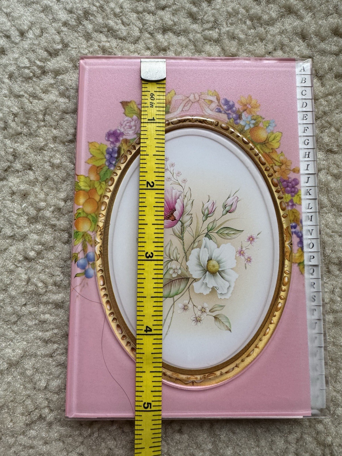 Floral Address Books Hardcover Laquer 3.5×5″ Wildflowers Blue Pink Lavender Gift
