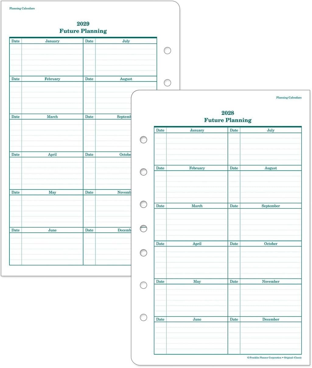 – Ring-Bound Planner Refill – Two Page Per Day Classic, Jul 2026 – Jun 2027