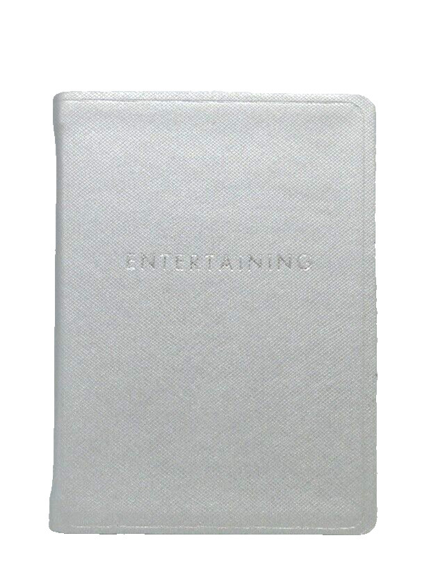 Entertaining Planner Notebook 4×6″ Soft Cover w Tabs Graphic Image Post Silver