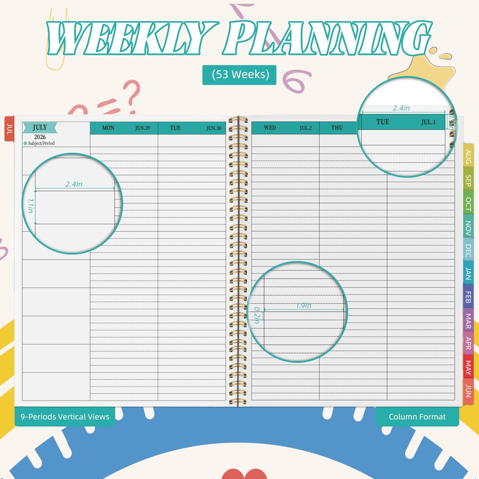 Teacher Planner 2026-2027 – Teacher Planner 2026-2027 Academic Year, July 202…
