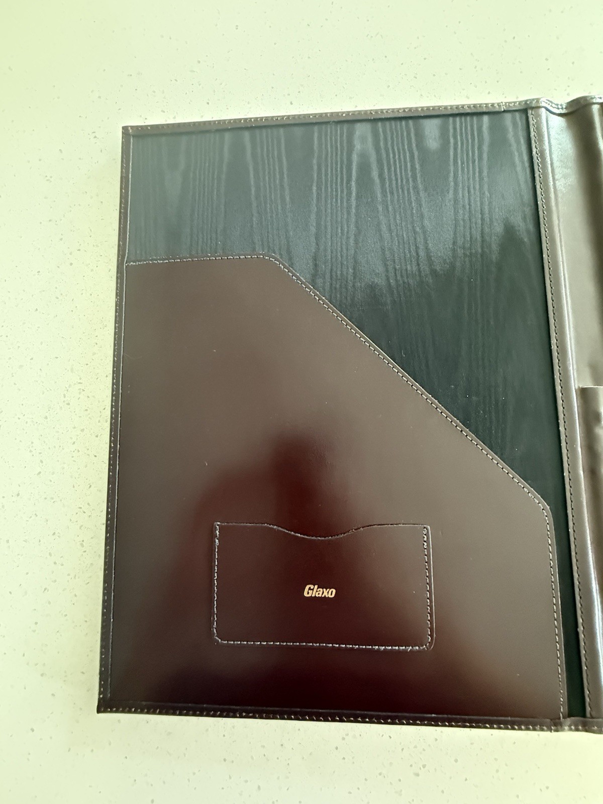 Berman Genuine Leather Rich Brown Professional Padfolio Holds 8.5×11 Pad USA