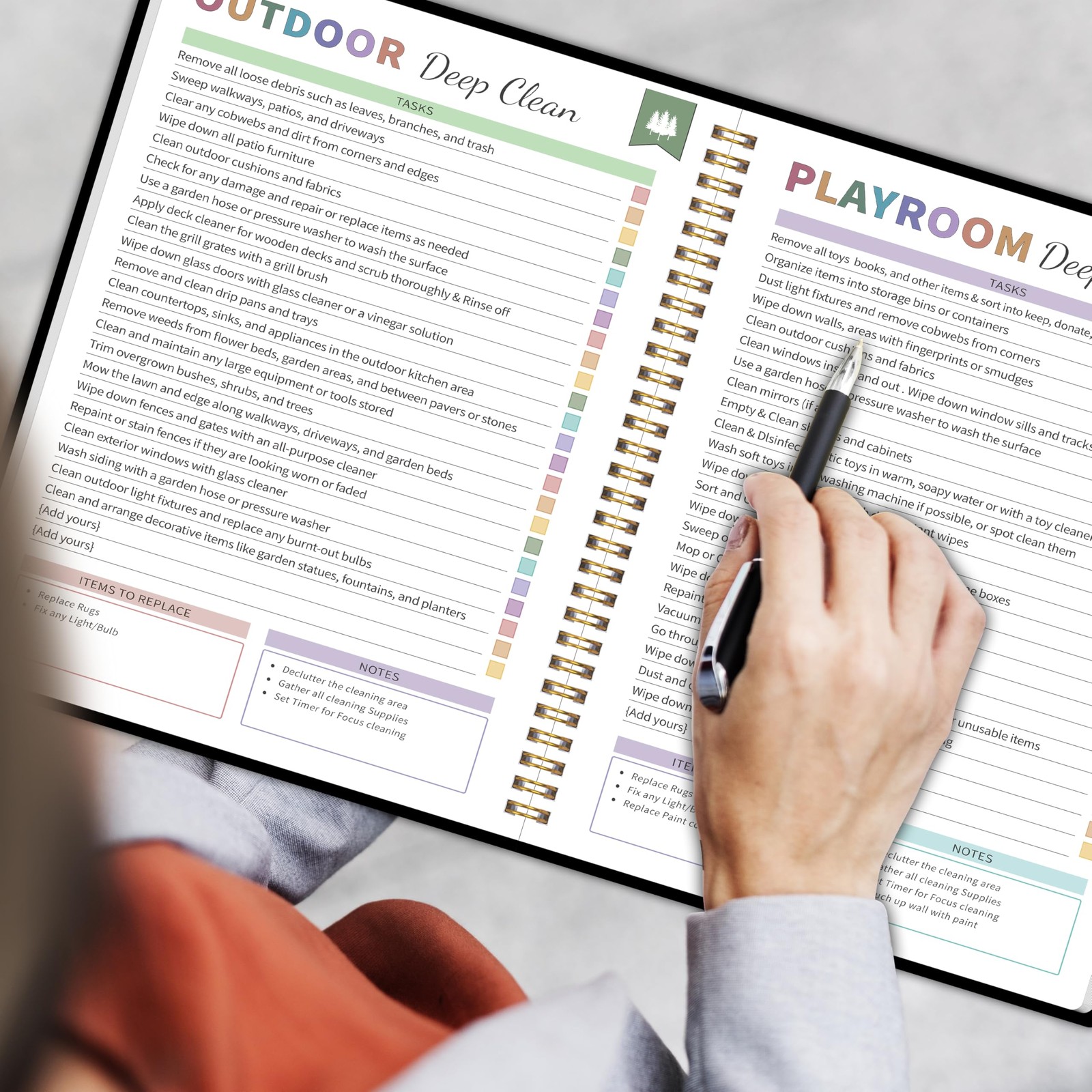 Adhd Cleaning Planner for Adults Women, Cleaning Schedule and Checklist Organ…