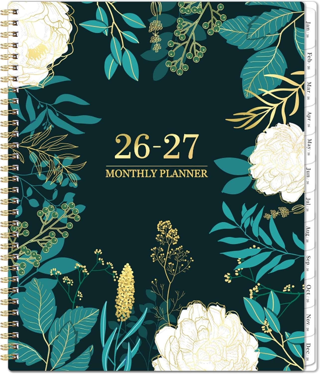 Elegant 2026-2027 Monthly Planner: 24 , Twin-Wire Binding, Eco-Friendly