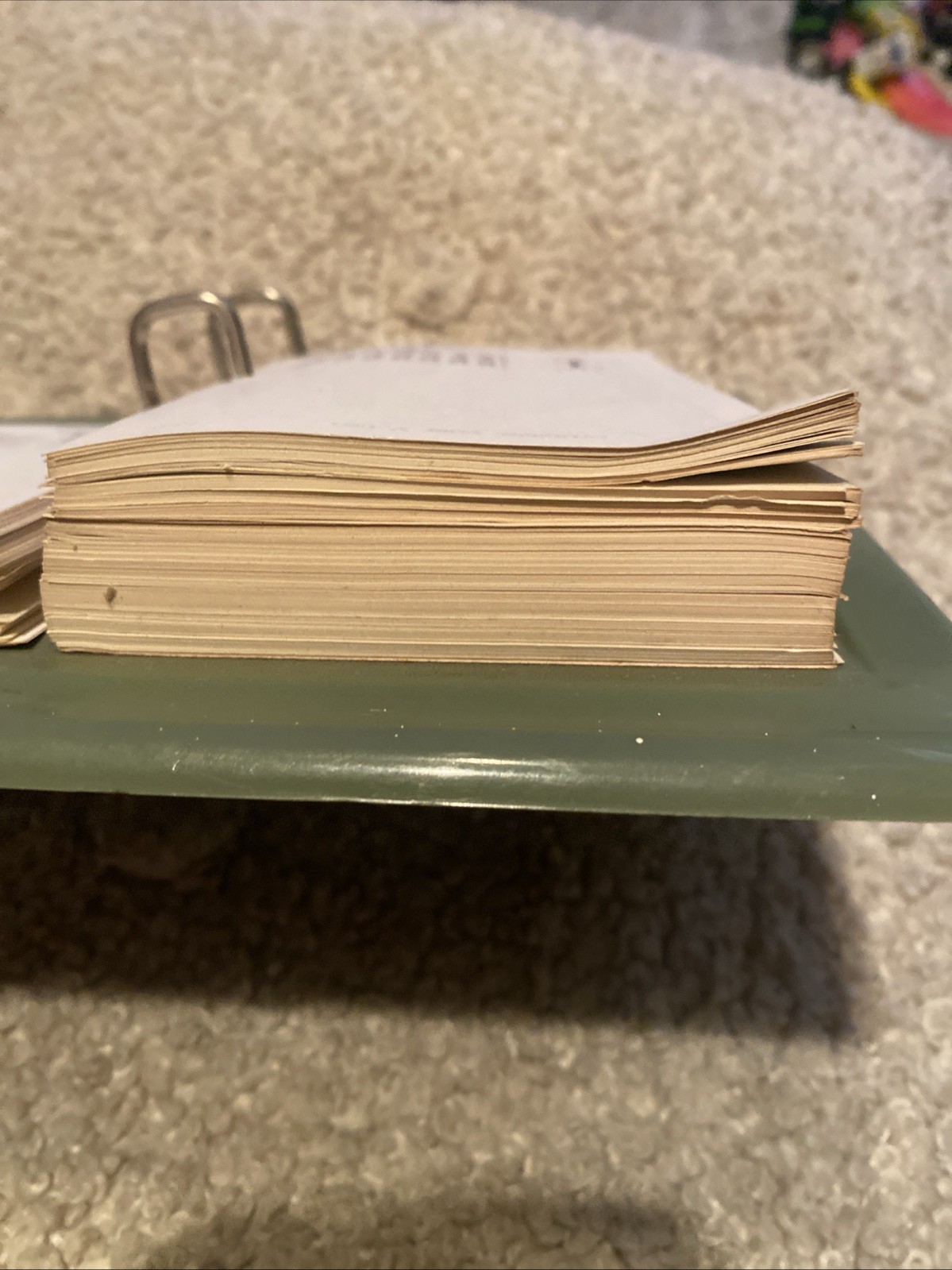 Verona Calender Pad 1977 Desk Set Plastic Green “For The General