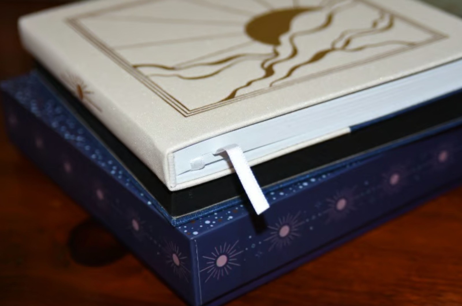 Archer & Olive Square Dual Sided Notebook Journal Sun & Moon Wondrous Skies