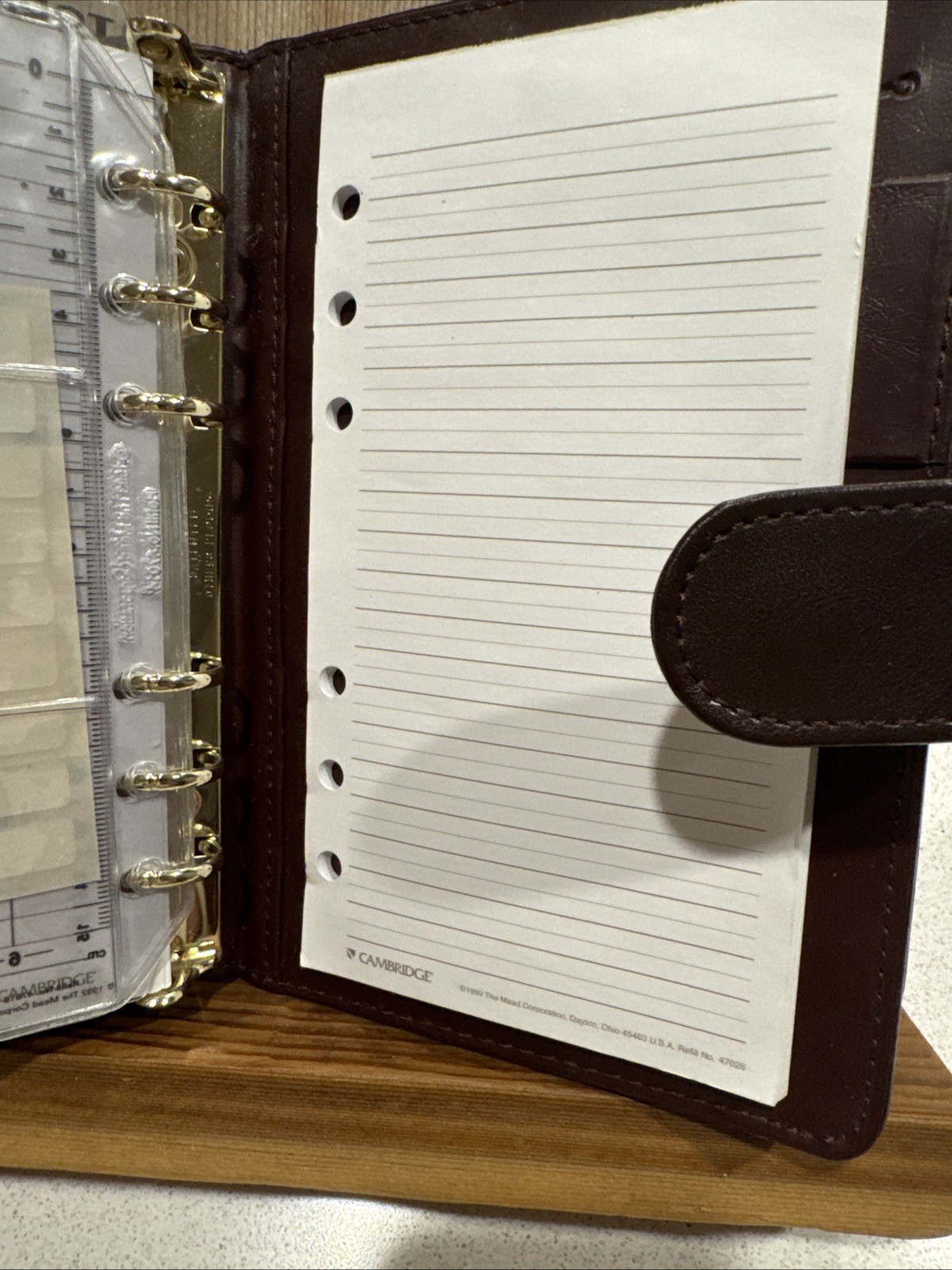 Cambridge Personal Day Planner Burgundy #47104 7.25 x 5.5″ NOS 1994 Vintage 90’s