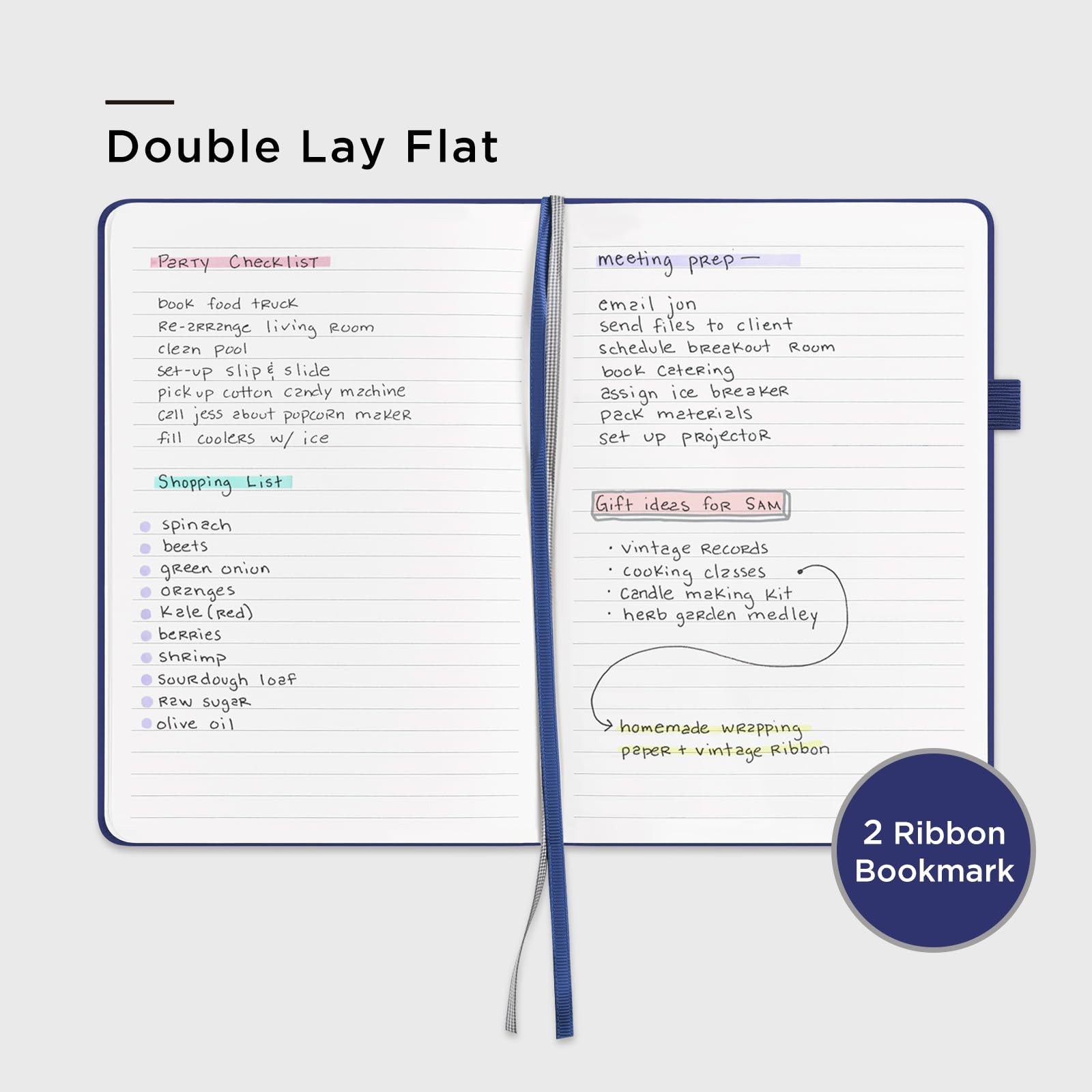 &And Per Se Lined Journal Notebook, 160 Pages, A5 5.7 x 8 inches, Royal Blue