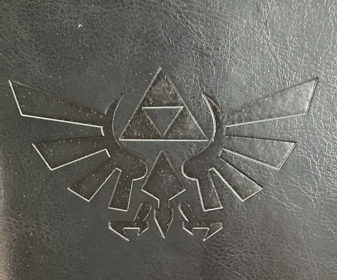 Legend of Zelda Notebook Sketchbook Black Faux Leather Cover 6 Rings Binder