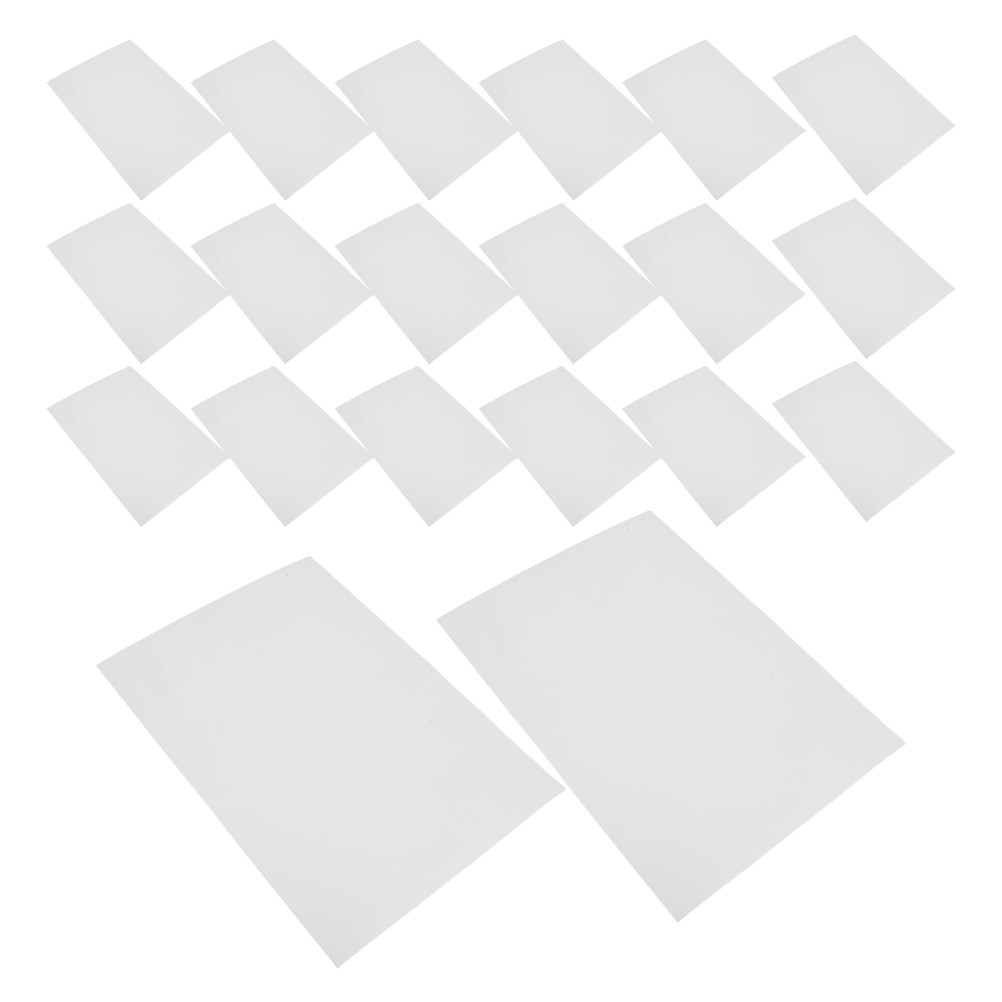 100Pcs Blank White Sticker Album Inserts with Smooth Writing and Reusable Pages