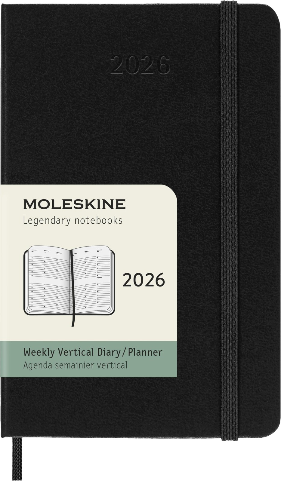 Moleskine Planner 2026, January Start, Weekly Diary, Vertical