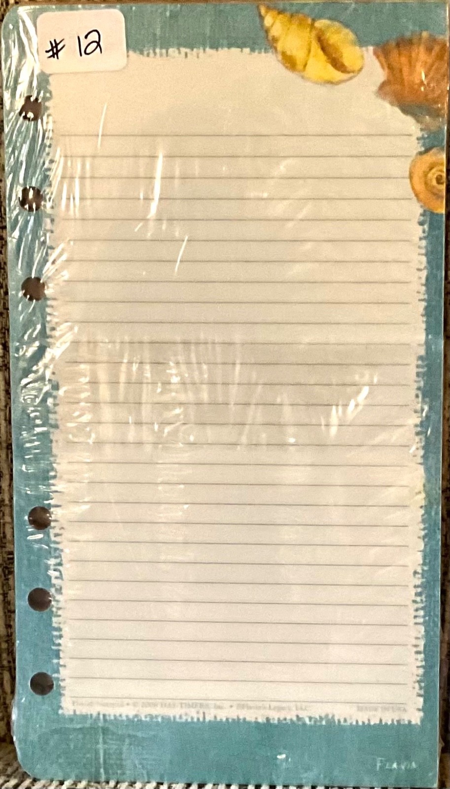NEW Day-Timer Flavia NOTE PADS 6 Ring Size 3 2 Pad of 24 Sheets Planner #12