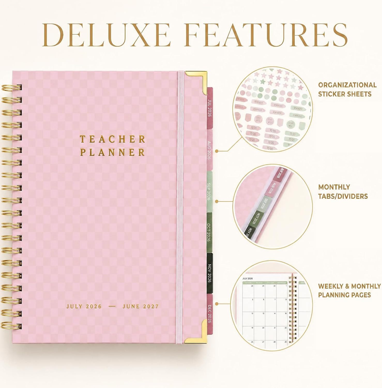 Aesthetic Teacher Planner for the 2026-2027 Academic School Year – Your All Incl
