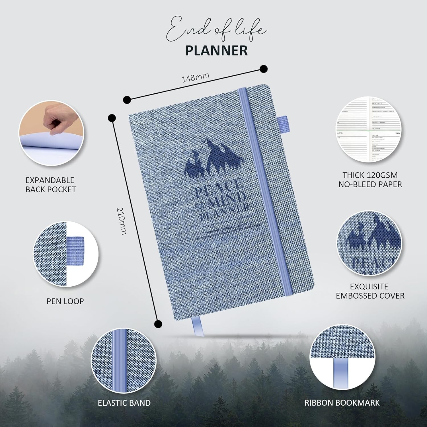 End of Life Planner – Final Arrangements Organizer Notebook – Beneficiary, Fu…