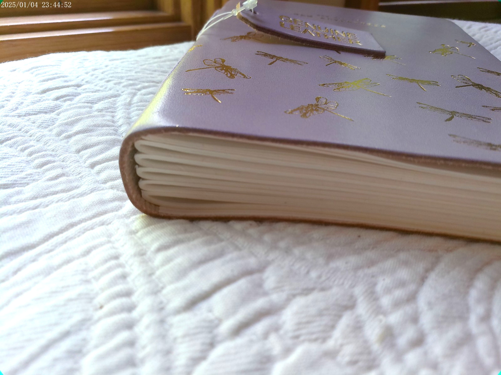 GENUINE LEATHER HANDMADE 144 LINED PAGES INDIA DRAGONFLIES YES TO NEW ADVENTURES