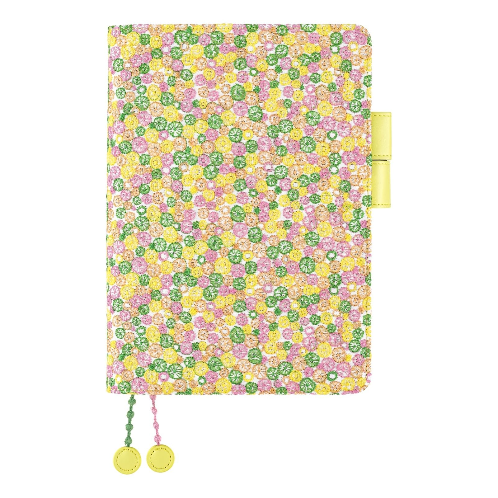 Hobonichi Cousin (A5) Planner Cover, Mina Perhonen Skyful Yellow