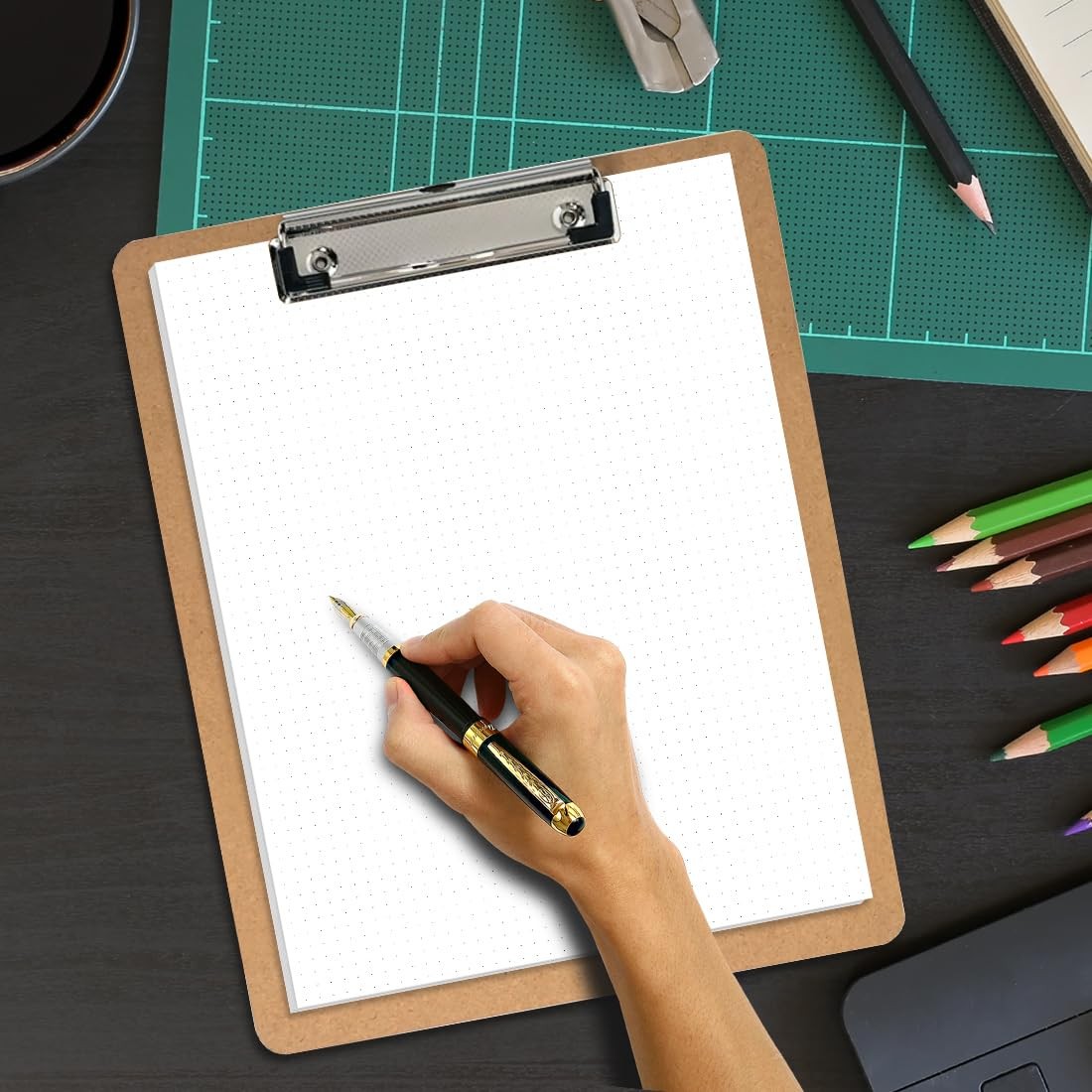 Unpunched Dotted LooseLeaf Paper 100 Sheets 100gsm 8.5×11 Inch Letter