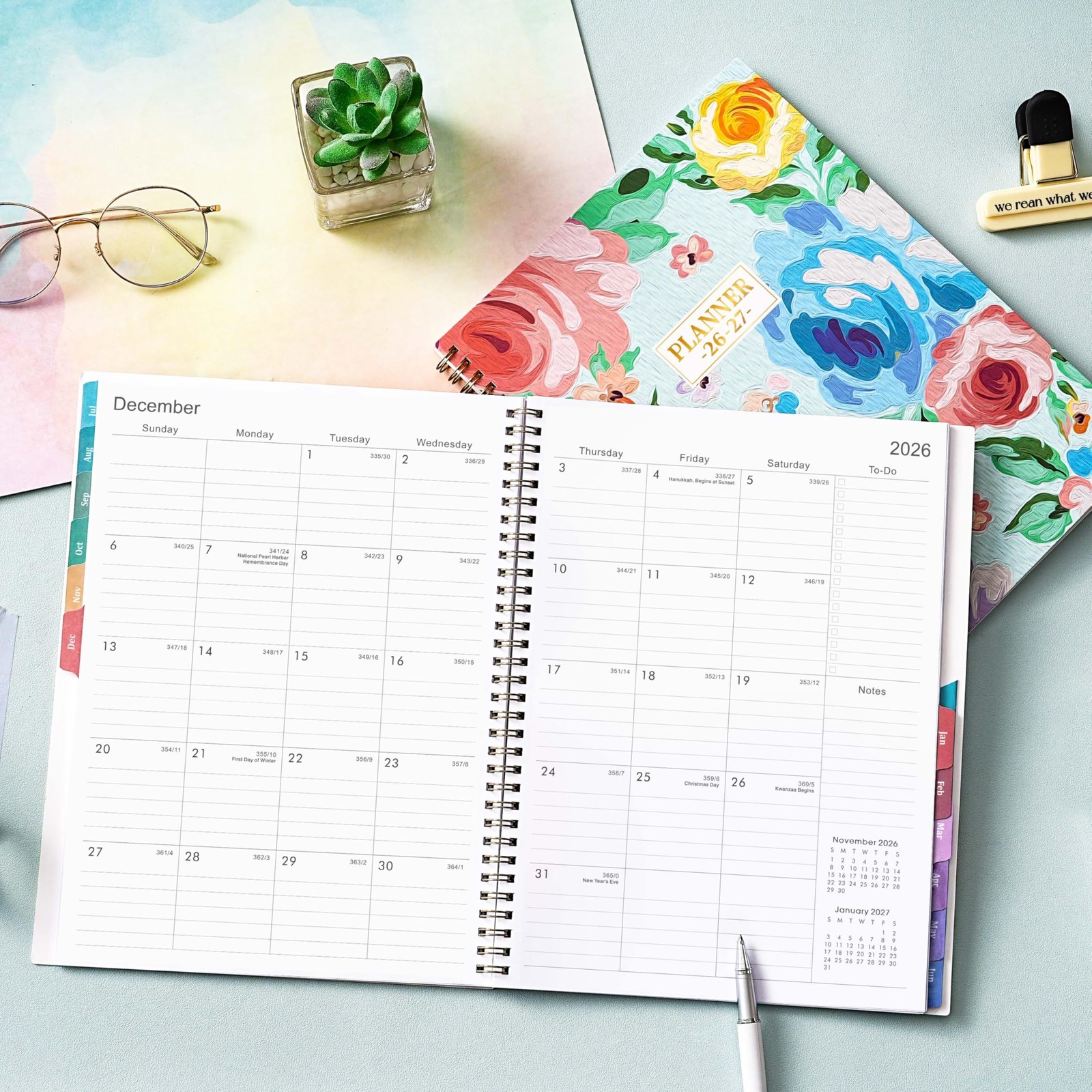 2026-2027 Planner – From JUL 2026 to JUN 2027, 9″ x 11″, Weekly and Monthly C…
