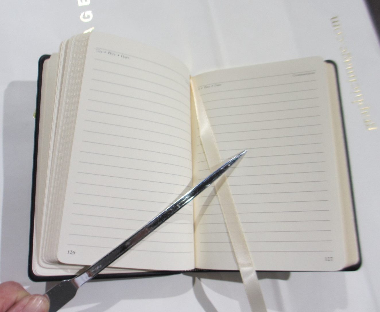 World Travel Journal 4×6 Soft Leather Cover 320 Pages Graphic Image Black