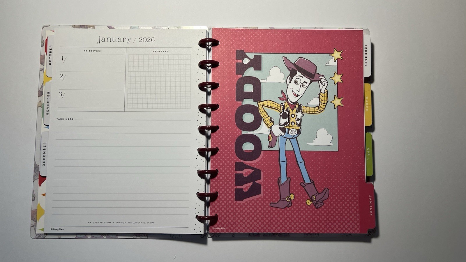 Happy Planner Disney Pixar Toy Story Large Weekly Monthly Planner 2025-2026 NEW