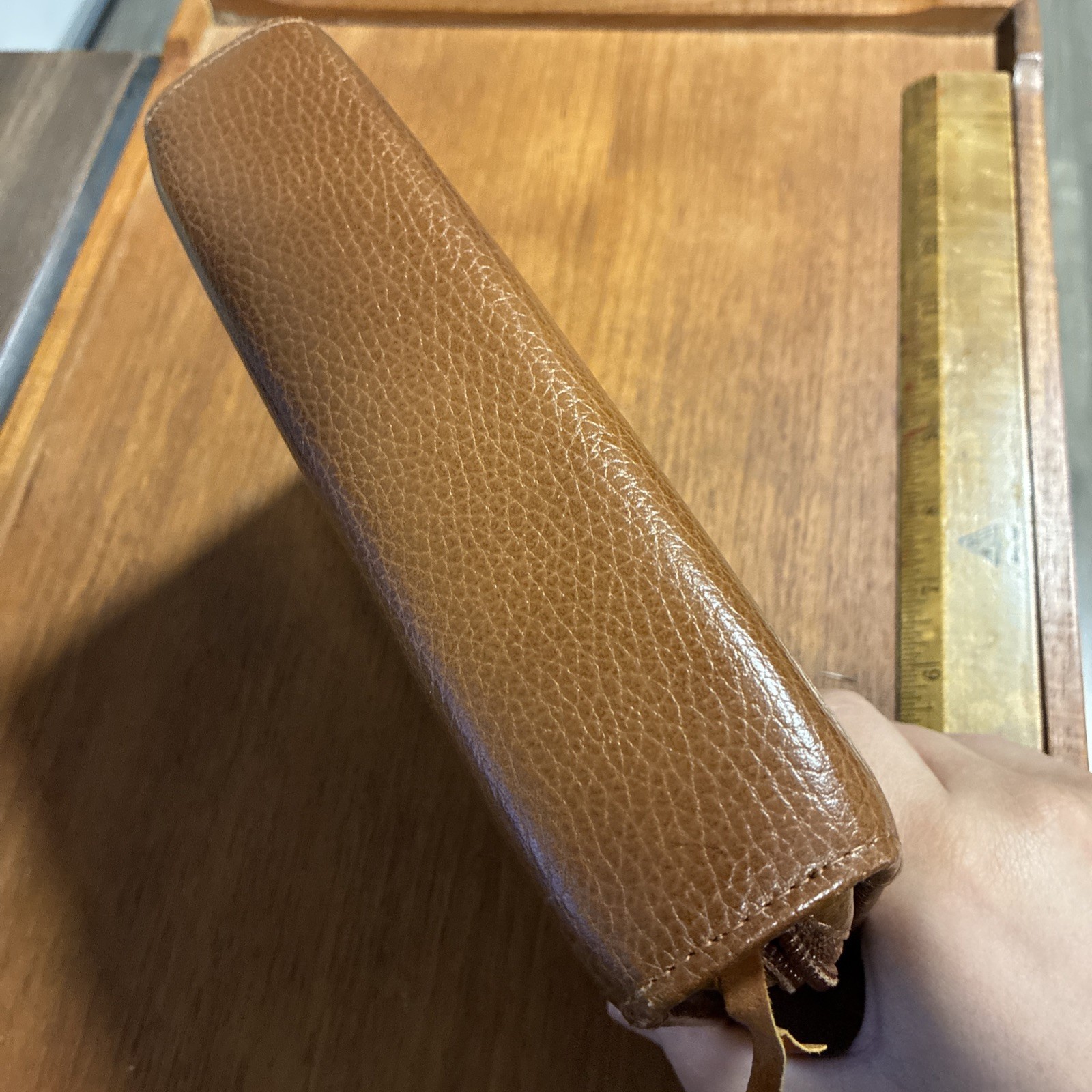 Boulder Ridge Leather Brown Binder Organizer Planner 6 Ring Zip Around Wallet A6